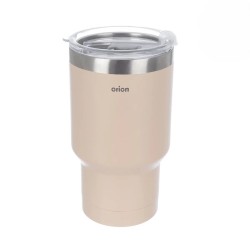 Nerezový termohrnek na kávu a čaj béžový 380 ml