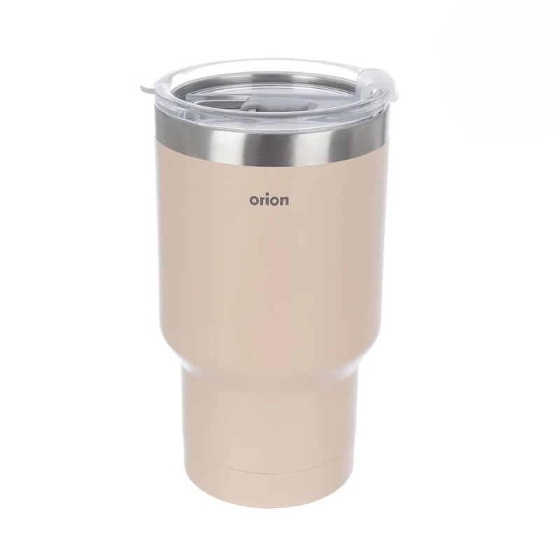 Nerezový termohrnek na kávu a čaj béžový 380 ml