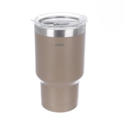 Nerezový termohrnek na kávu a čaj hnědý 380 ml