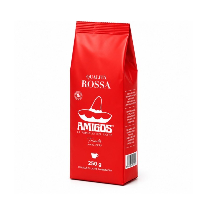 Amigos Caffé Trieste Qualitá Rossa zrnková káva 250 g