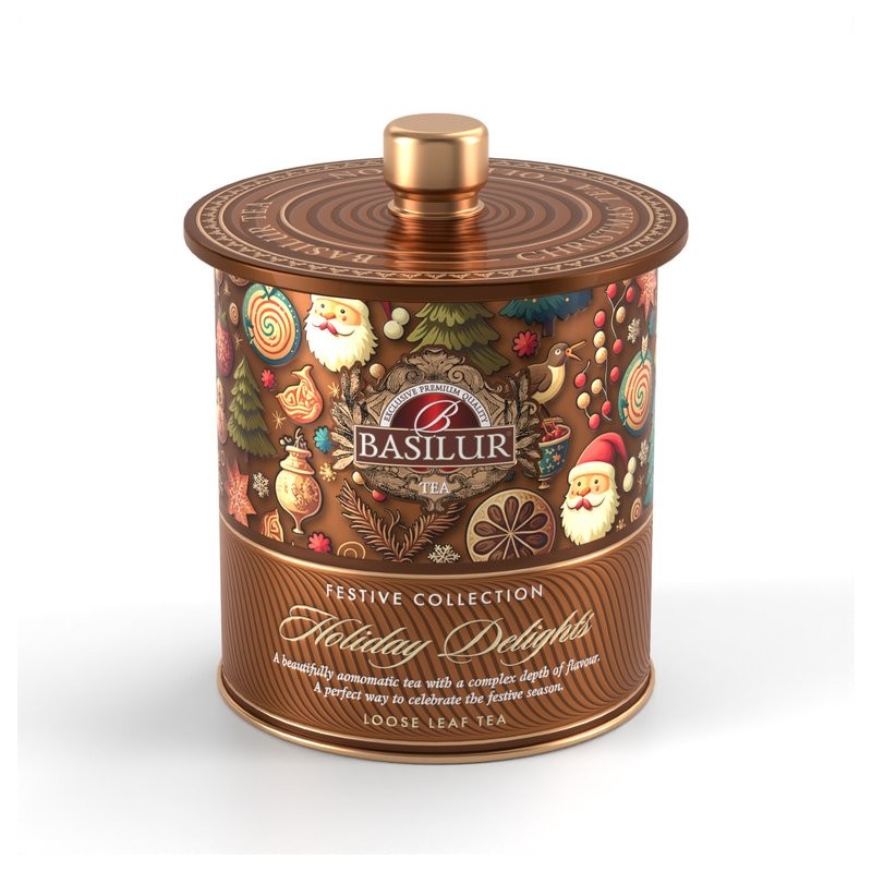 BASILUR Festive Tea Holiday Delights sypaný černý čaj 75 g